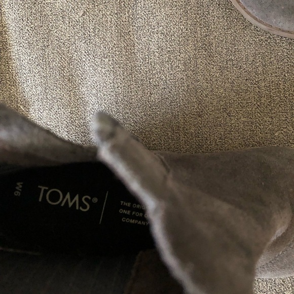 Toms Charcoal Suede Ankle Booties - Picture 4 of 4